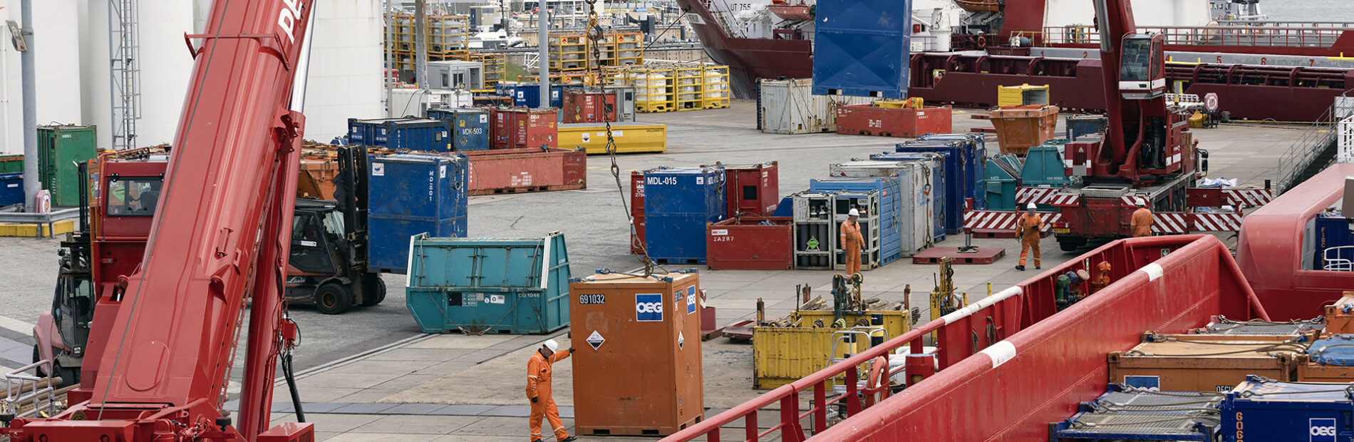 Maritime logistics activities